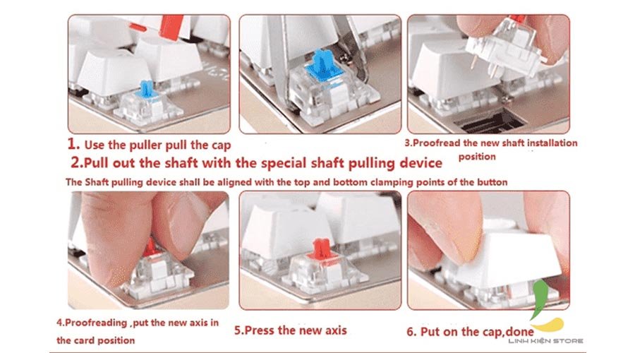 Người dùng tháo rời keycap bàn phím chơi game để vệ sinh, đảm bảo hiệu suất tốt nhất cho máy tính chơi game