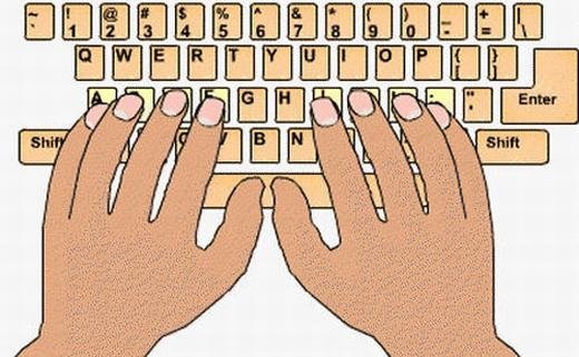 Tư thế ngồi đúng khi đánh máy tính 10 ngón