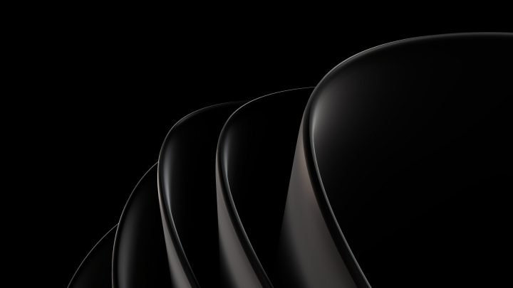 Hình nền máy tính 4K màu đen với các đường nét tinh tế