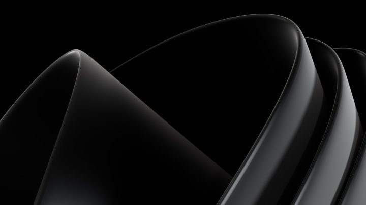 Hình nền máy tính 4K màu đen với chủ đề không gian và tinh vân