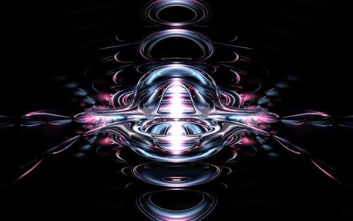 Hình nền máy tính 4K màu đen với các đường nét đơn giản