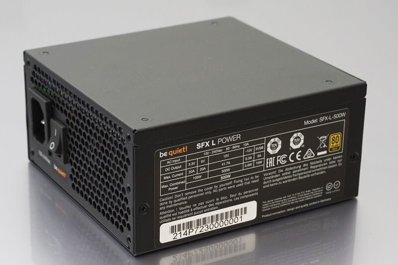 PSU inside a PC case