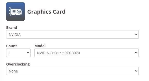 FSP calculator screenshot - Processor section