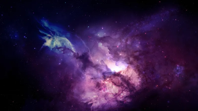 Hình nền galaxy tối giản cho màn hình thêm phần độc đáo
