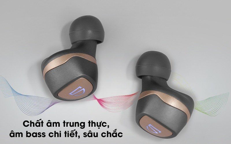 Tai nghe Bluetooth True Wireless Soundpeats Sonic Xám với chip Qualcomm QCC3040 tiên tiến, công nghệ TWS Mirroring.