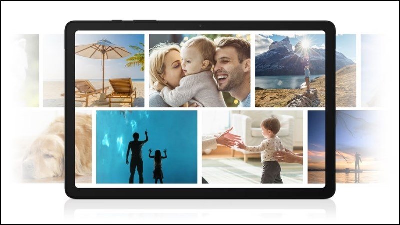 Galaxy Tab A9 WiFi sá»Ÿ há»¯u thiáº¿t káº¿ pháº³ng nguyên khá»‘i vá»›i máº·t lÆ°ng kim loáº¡i sang trá»ng