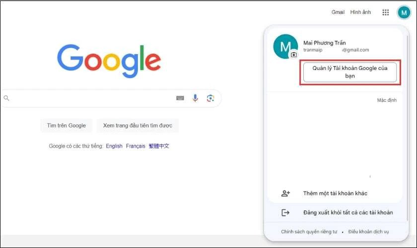 Hướng Dẫn Đổi Mật Khẩu Google Trên Máy Tính An Toàn