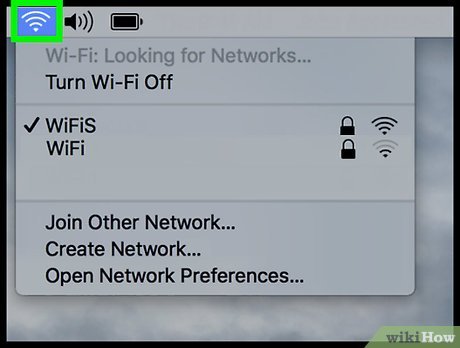 Biểu tượng Wi-Fi trên Menu Bar Mac