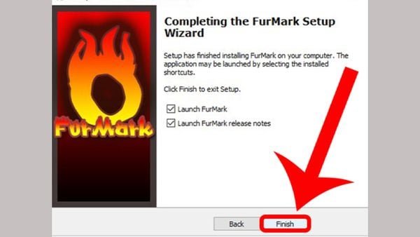 Hoàn tất cài đặt FurMark