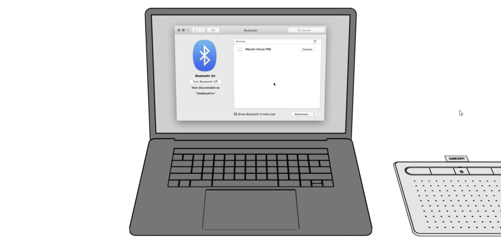Cách kết nối bảng vẽ Wacom với máy tính không dây