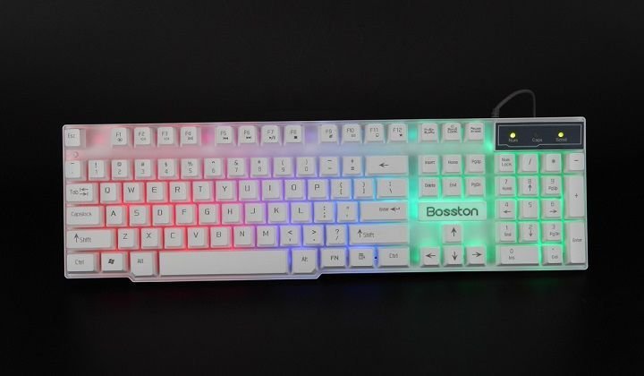 Bàn phím máy tính văn phòng bosston 803 cÃ³ Ä‘Ã¨n LED USB