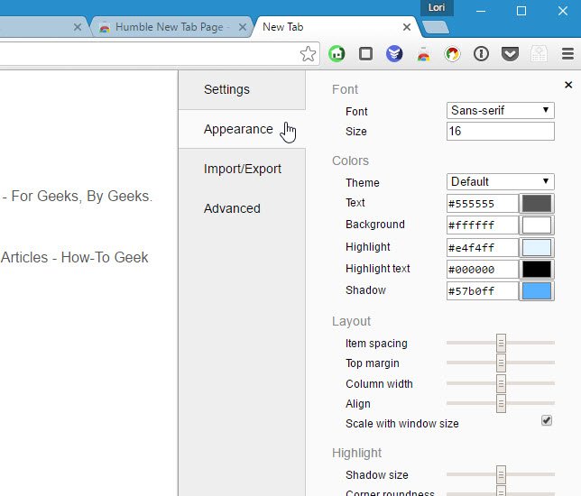 Tùy chỉnh giao diện trình duyệt web trên máy tính