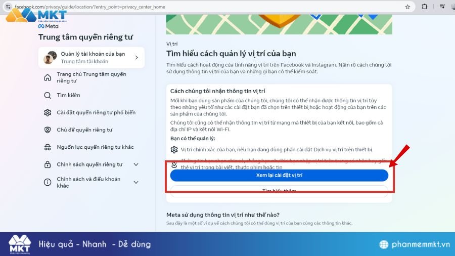 Kiểm tra cài đặt vị trí và lần đăng nhập bảo mật trên máy tính