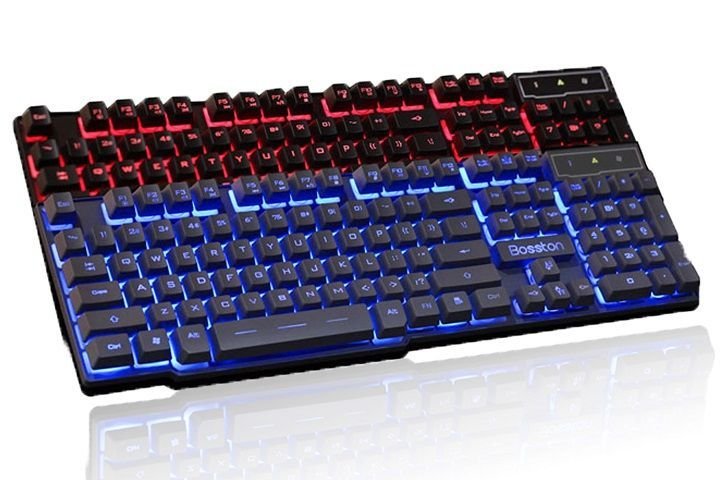 Bàn phím máy tính văn phòng bosston 803 có đèn LED USB