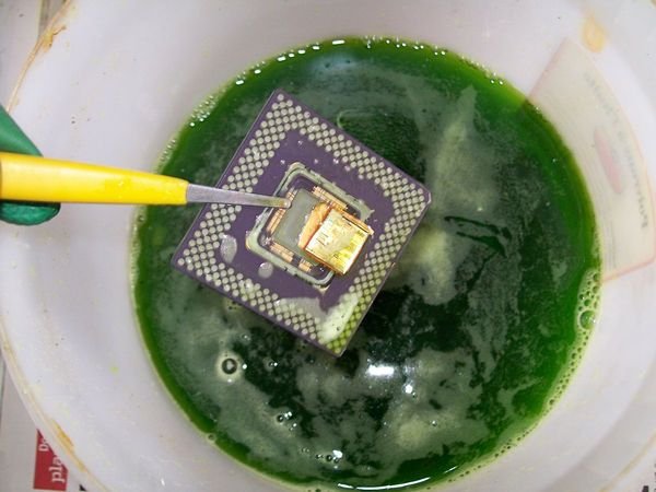 CPU sau khi ngâm vài giờ