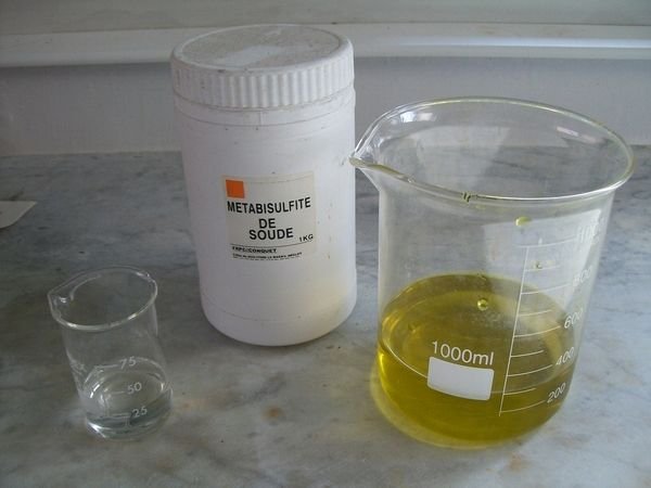 Kết tủa vàng bằng NaHSO3