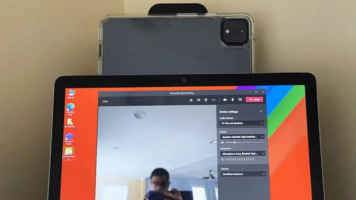 biến điện thoại thành webcam cho máy tính