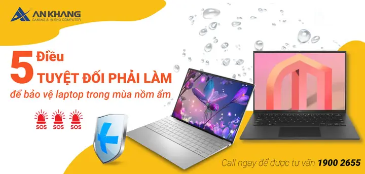 cách chống ẩm cho máy tính