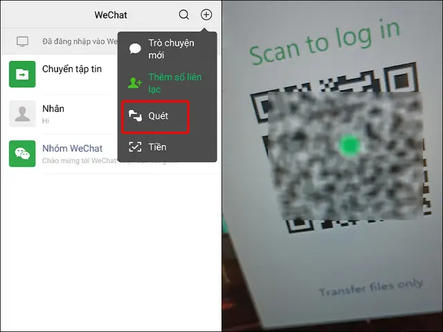 cách đăng xuất wechat trên máy tính