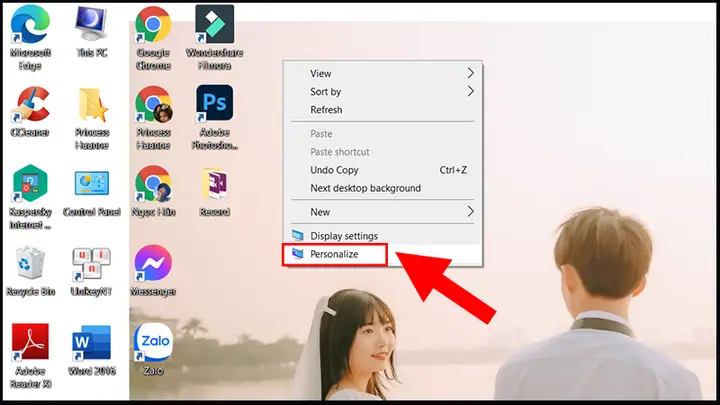 cách đổi màn hình máy tính hp