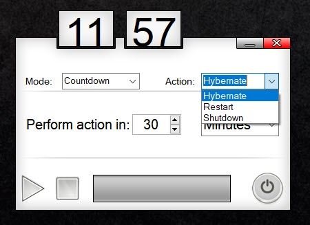 Hẹn giờ sleep máy tính Win 10 - Tùy chọn hành động Sleep Timer