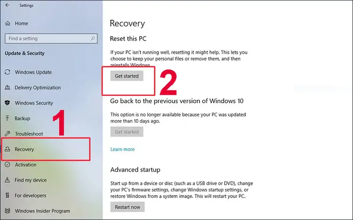 cách làm máy tính trở về như lúc mới mua