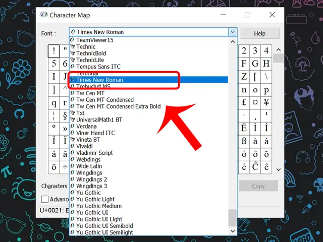 cách mở bảng kí tự đặc biệt trong máy tính