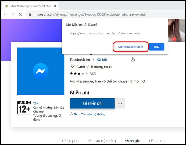 cách tải messenger trên máy tính