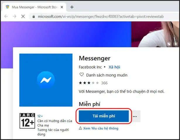 cách tải messenger trên máy tính