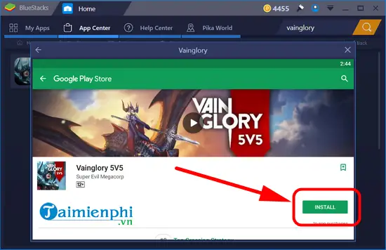 cách tải vainglory trên máy tính