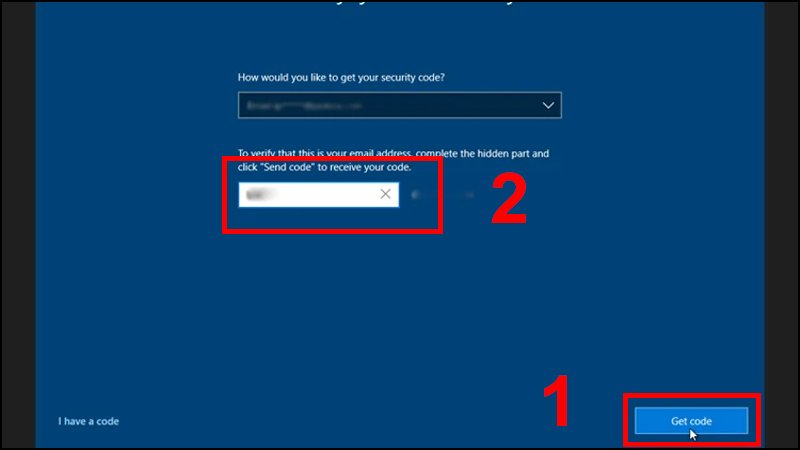 Cách mở máy tính khi quên mật khẩu: Nhập mã xác minh tài khoản Microsoft