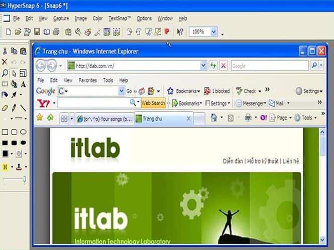 Thao tác chụp cửa sổ trên màn hình máy tính siêu nét