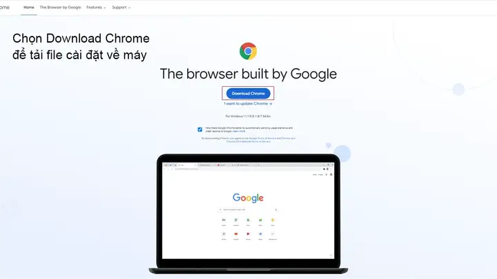 tải google chrome về máy tính win 7