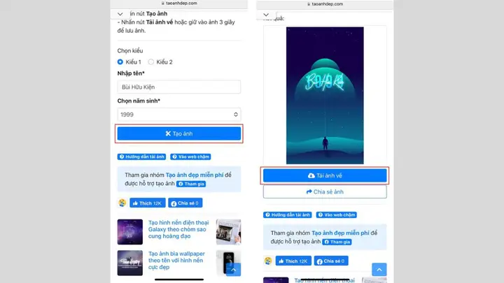tạo hình nền máy tính online