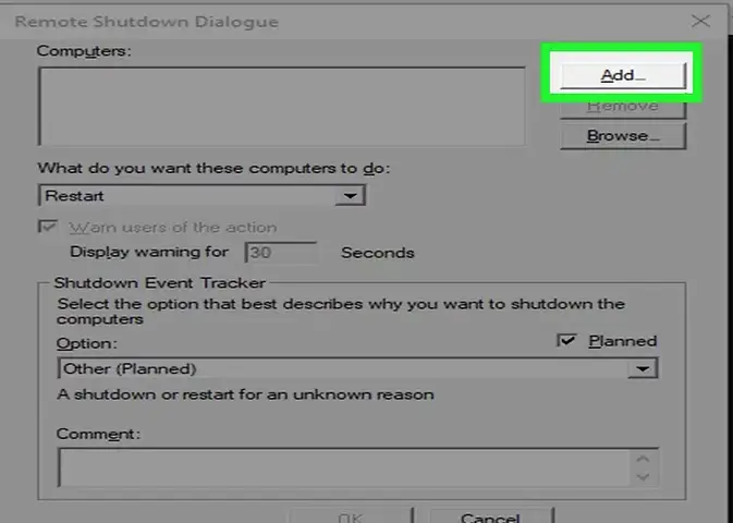 tắt máy tính từ xa qua internet