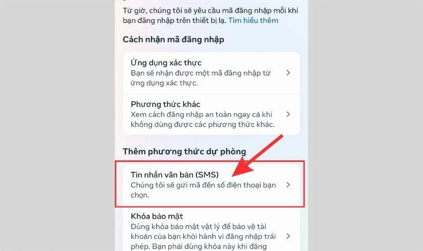 Cách lấy mã phê duyệt đăng nhập Facebook bằng tin nhắn