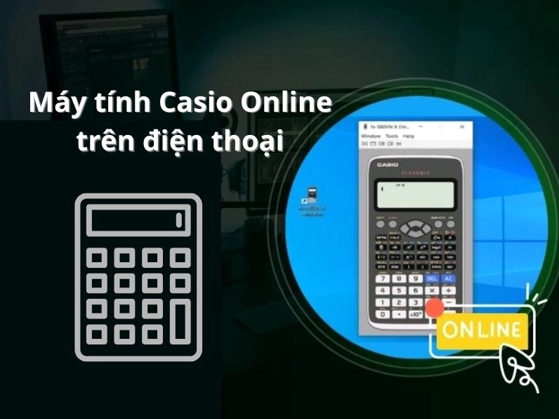 Máy tính Casio online trên điện thoại