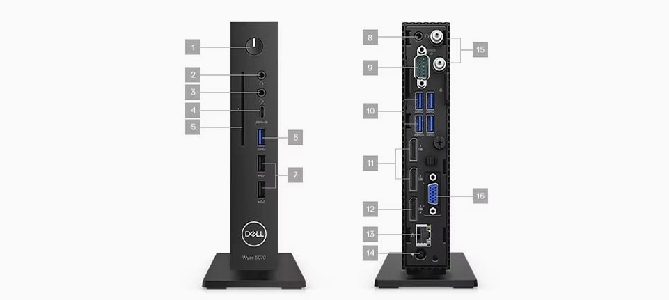 Máy Tính Mini Dell Wyse 5070 (Pentium Silver J5005, Ram 8GB, SSD 256GB)