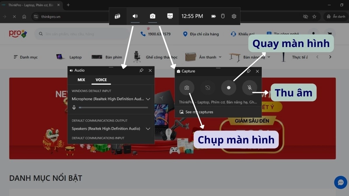 Quay màn hình Win 10 bằng Xbox Game Bar
