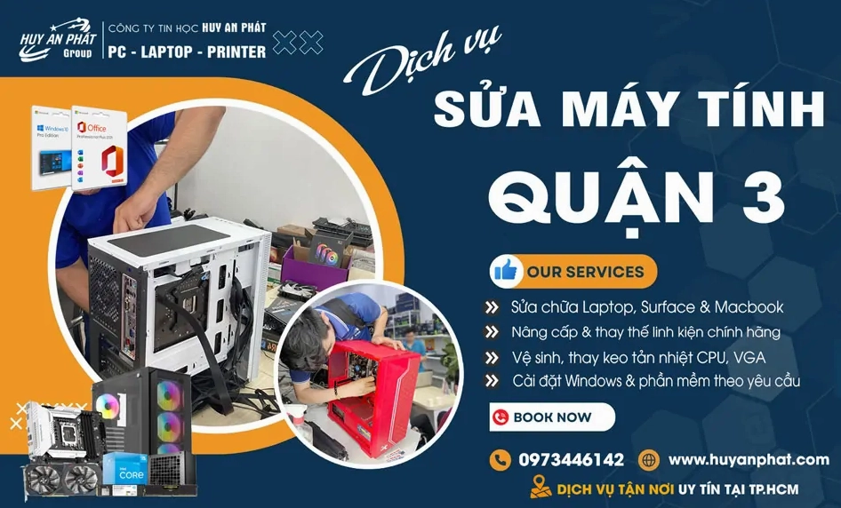 Sửa Máy Tính Tại Nhà Quận 3