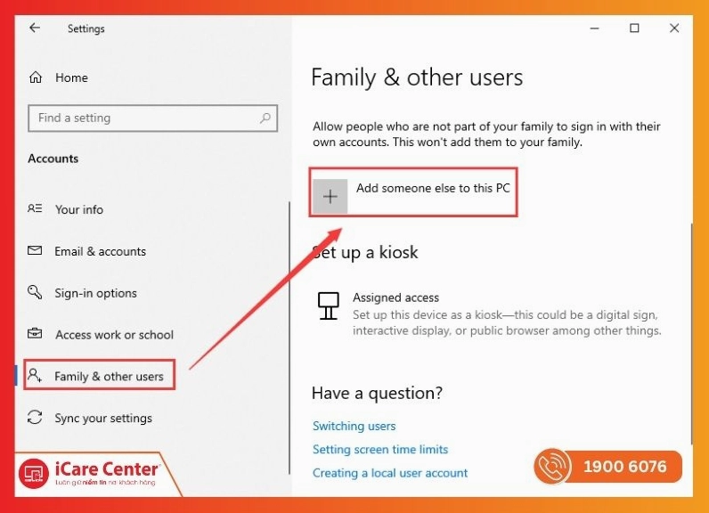 Tạo user mới để xóa file