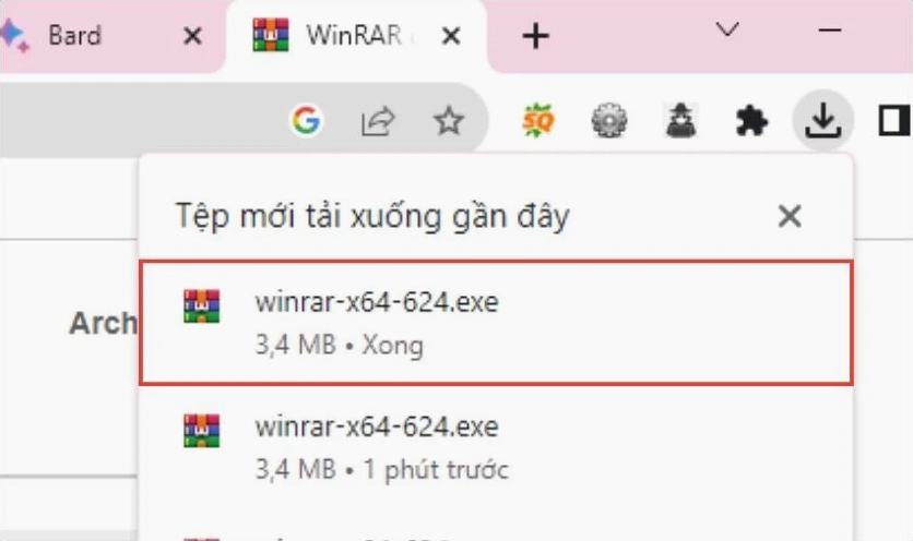 Các bước nâng cấp WinRAR lên phiên bản mới