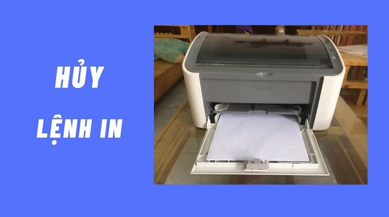 cách hủy lệnh máy in canon 2900