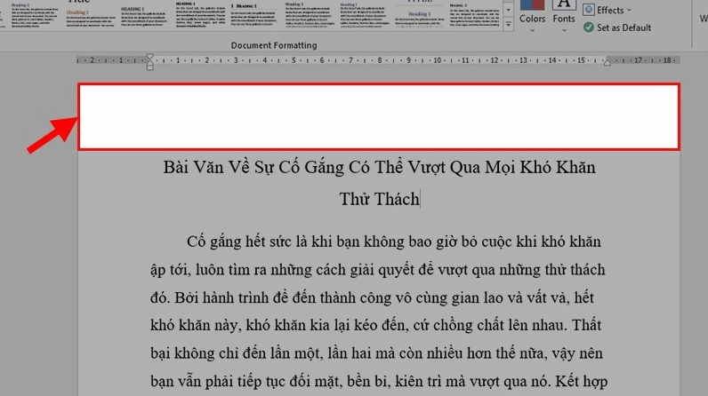 Khổ giấy chưa được căn chỉnh