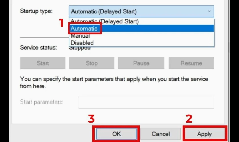 Khởi động lại dịch vụ Windows Update