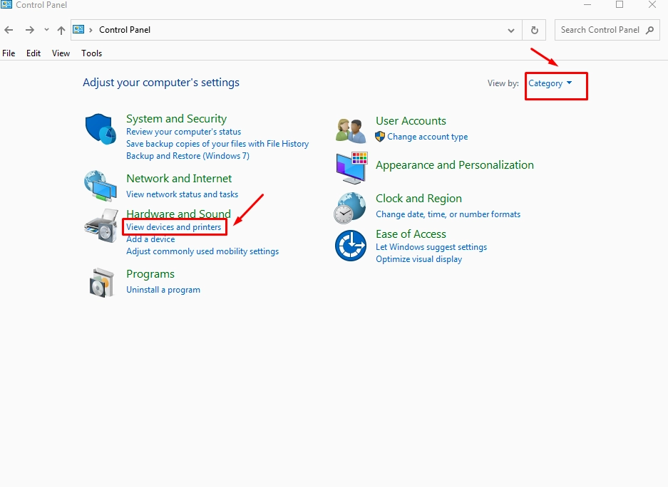 Tắt chức năng Windows tự quản lý máy in