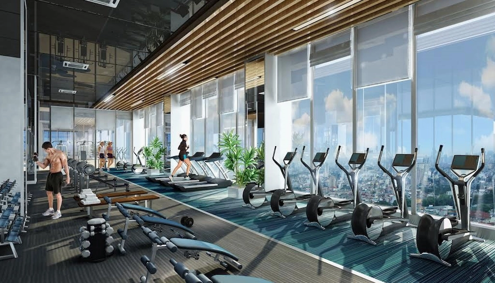 Phòng tập Gym, Yoga hiện đại tại Grandeur Palace Giảng Võ