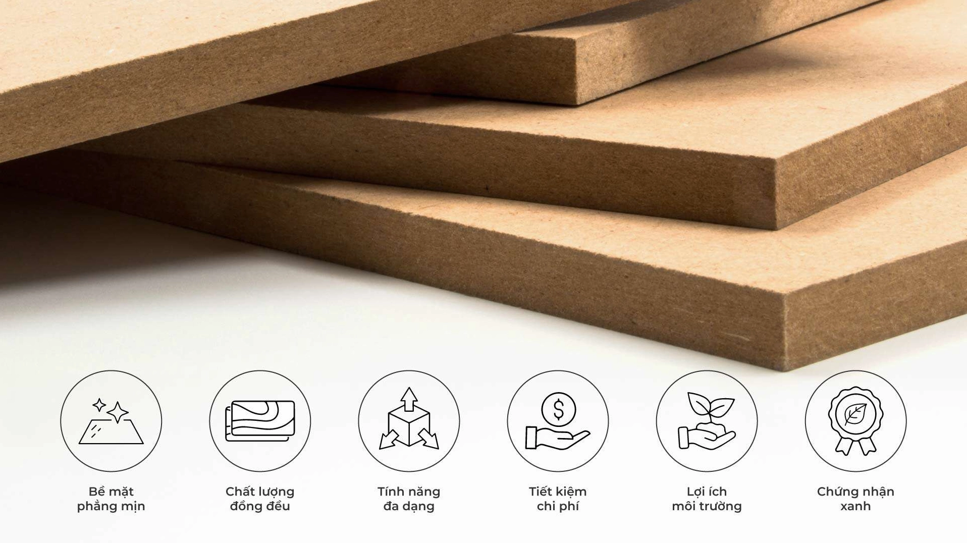 ưu điểm của gỗ mdf