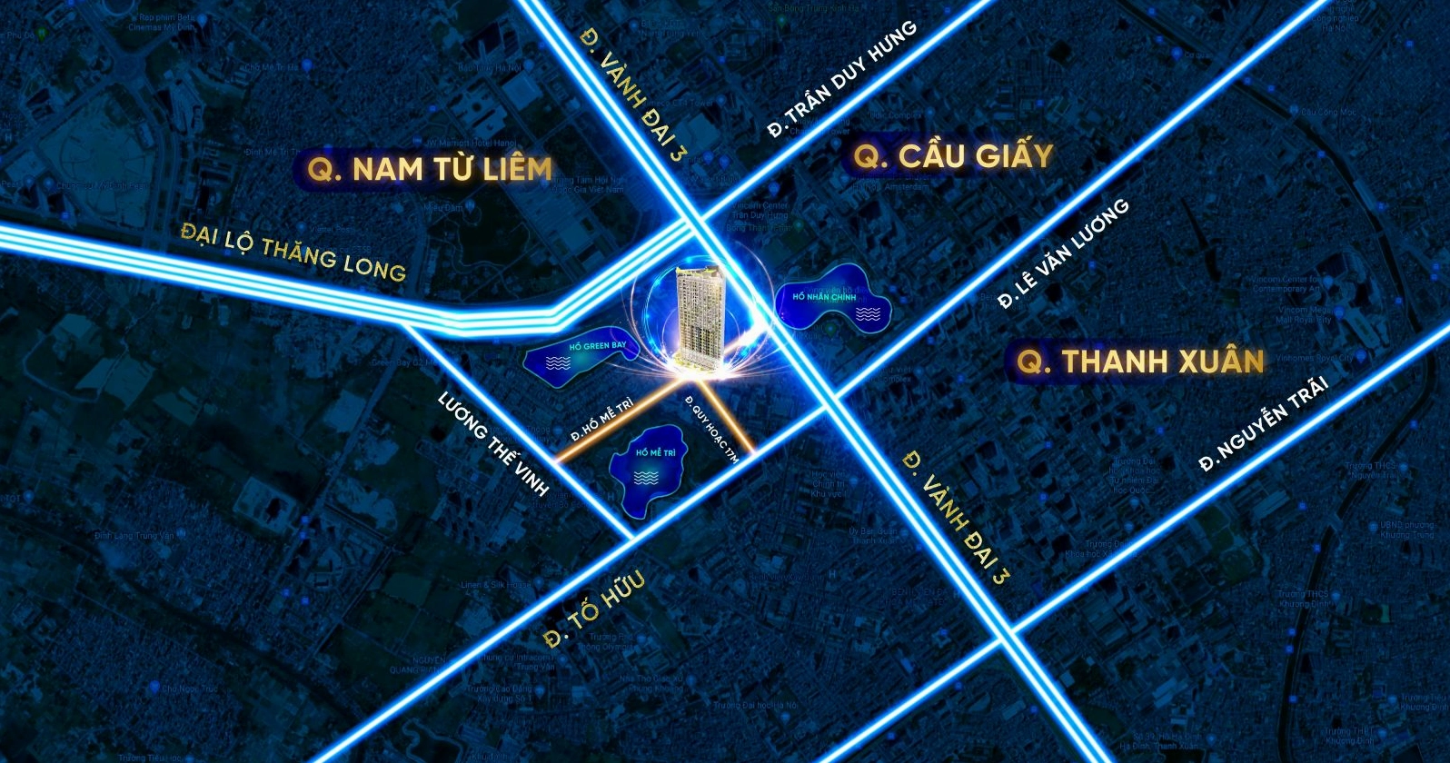 Vị trí đắc địa của chung cư Trinity Tower