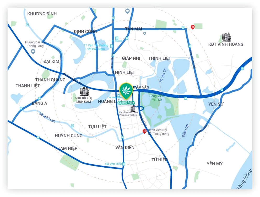 Phân Tích Chuyên Sâu Phương Đông Green Park: Điểm Sáng An Cư 2026 Vị trí dự án PD Green Park Trần Thủ Độ